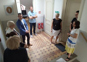 Setkání s hosty v nově zrekonstruovaném Domě Panny Marie Pomocné