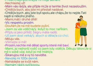 Vzkazy rodičům od dětí